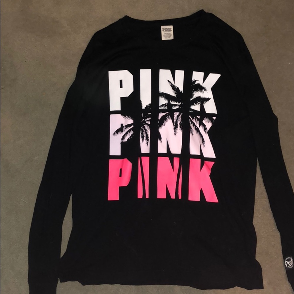 Black long sleeve  PINK shirt